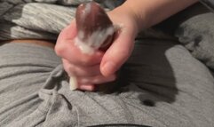 Premature HJ with ruined orgasm (Leaking Precum)