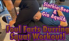 Fart Filled Squats on Slaves Face