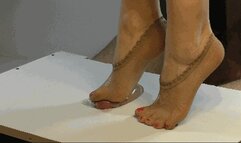 Stinky socks crush the cock