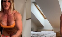 Orange Top Pump and Flex - 3D SBS (spatial) Video for VR