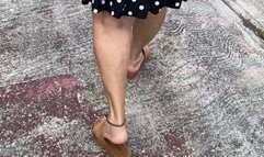 Walking, flip-flops, pronounced arches, dangling, wrinkled soles all in one (1)