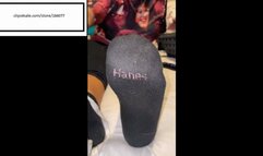 Delicious Black Hanes leaves you toejam