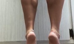 Barefoot Tippy Toes Calf Play