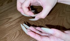 Showing my Nails Real Close