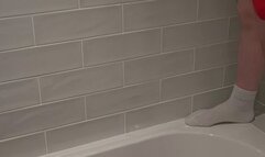 Bathtub Bondage: Tied Up And Pissed On