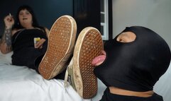 Licking Morgana's Boots and Sneakers