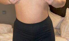 All natural hotwife boobs and ass play