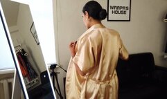 Caroline as Golden Mummy