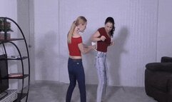 Misty humiliates Luna (Wedgies) MOV