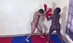 PINKY VS TRIZA TOPLESS KICKBOXING MATCH