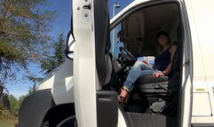 SHE OFFERS HIM HER HOLES AFTER FUCK HIM WITH A STRAP-ON