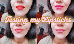 Testing my lipsticks For you