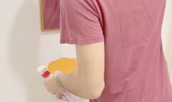 I humiliate my house slave with spitting and hitting