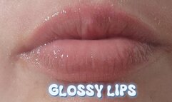 Glossy lip tease