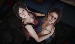 Resident Evil - Lesbian - Jill Valentine x Ada Wong - 3D Porn