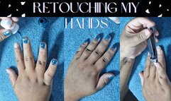 Cutting and painting my nails