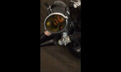 scuba mask and tank and latex tease longer version