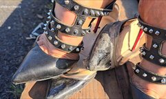 Kat Completely Destroys Her Sexy Pointy Designer Flats