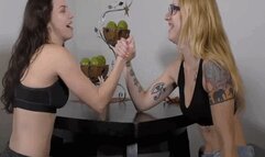 Luna vs Misty: Arm Wrestling