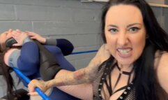 Giantess vs gothic girl part 1