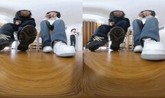 3DVR180 6K ERER LELE dirty sneakers crush shame Crush Dwarf