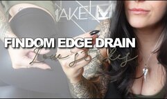 Low stakes findom edge drain