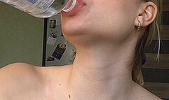 BIG SIPPS AND MOVING THE ADAMS APPLE!