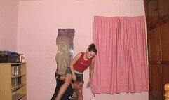 Sophie Shoulder Ride In A Mini Skirt