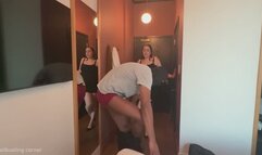 1st Ballbusting session with miss sofia rose