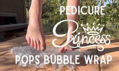 Pedicure Princess Pops Bubble Wrap