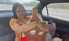 Inflating inside the car