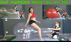 Loud explosions while lay on top
