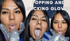Popping and sucking gloves