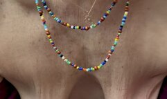 Mature Milf Roxy crops her soft saggy titties to orgasm