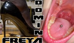 Domina Freya and her hobby of destroying tiny slaves | VORE | FEET CRUSH