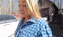 Squirting in the road marking my territory!!