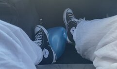 popping three balloons in my friends car