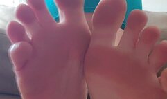 Feet play , belly preggo