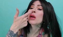 Eat my snot, trashcan ! - NOSE FETISH, SNOT, FEEDER