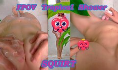 FPOV Squirt in Tropical shower during the rain Lionrynn