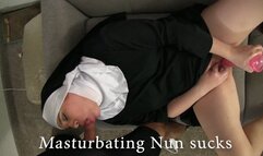 Masturbating Nun Sucks Dick