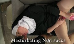 Masturbating Nun Sucks Dick 2