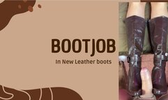 bootjobs in new leather boots