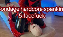 Bondage hardcore spanking and facefuck