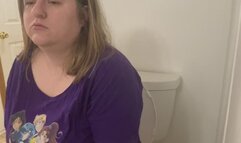 Constipated hard plops and moans