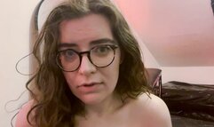 Masochistic girlfriend begs to cum after you punish her