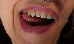 Big Mouth Chewing and Burping Bowl of Yogurt and Strawberry Fruit