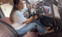 Barbara talks to you while trying to start the car (custom)