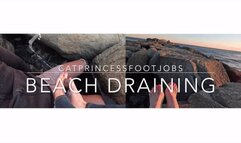 Omg, Secret public beach footjob, huge ropes of cum! milf feet on bbc, size 9, pink pedi