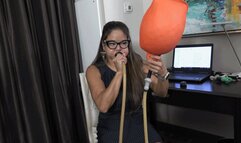 Alexis Blows Up Her First Chinese Hot Water Bottle (MP4 - 720p)